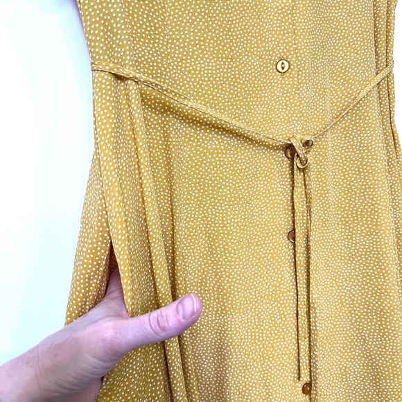 Rolla's Mini Dress - Milla Dress Yellow Mini Spot Dress Tie Waist Women’s Large - Picture 13 of 17